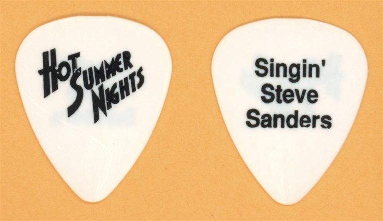 Oak Ridge Boys Steve Sanders Vintage Tour Guitar Pick - Hot Summer Nights