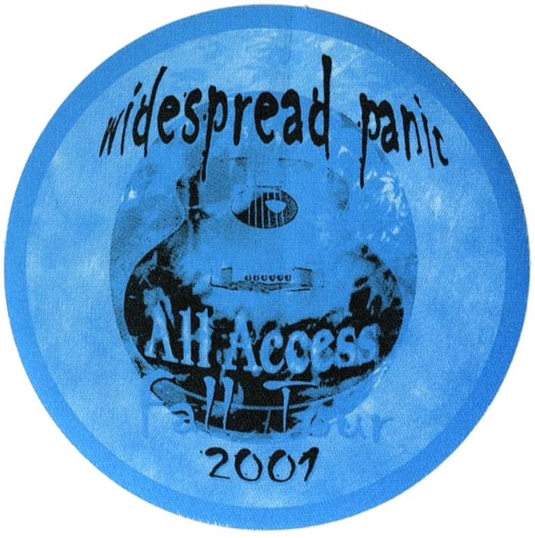 Widespread Panic 2001 Don't Tell the Band Concert Tour All Access Backstage Pass