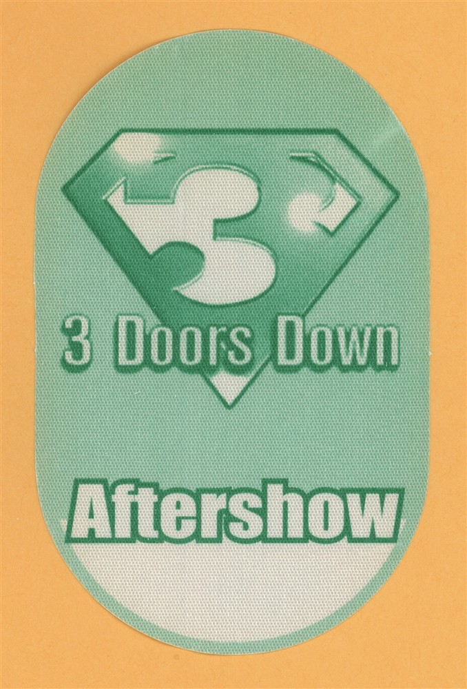 3 Doors Down 2000 Tour AFTERSHOW Backstage Pass
