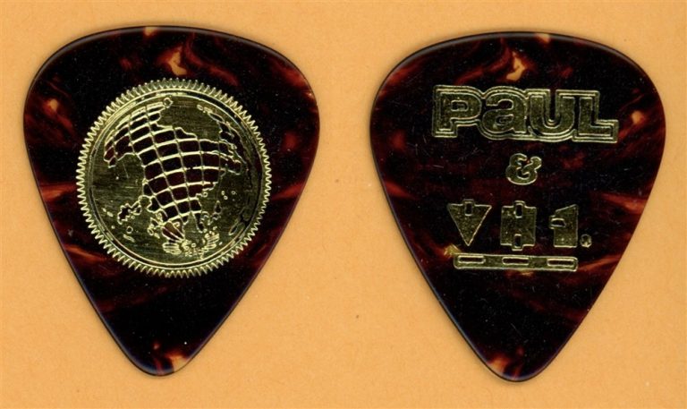 Paul McCartney VH1 Globe Vintage Guitar Pick - 1993 VH1 Show