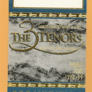 3 Tenors 1998 Luciano Pavarotti Concert Tour ORGANIZATION Backstage Pass