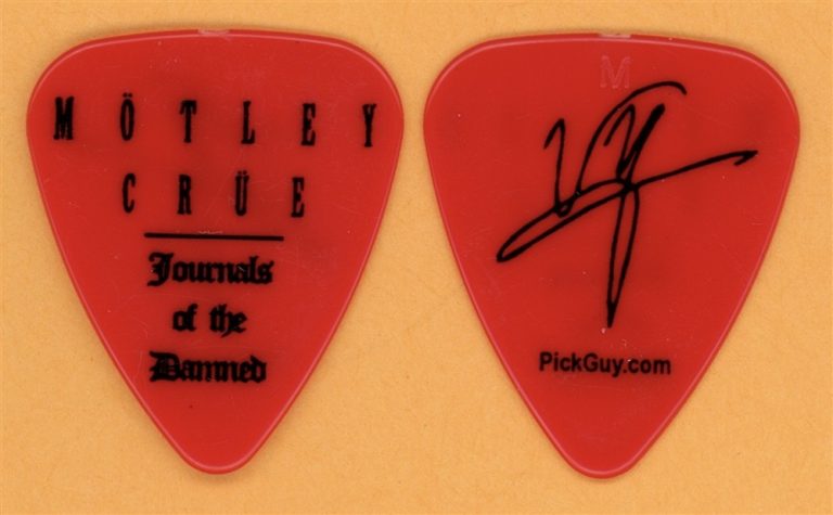 Motley Crue Vince Neil Vintage Guitar Pick - 2009 Journals of the Damned Tour