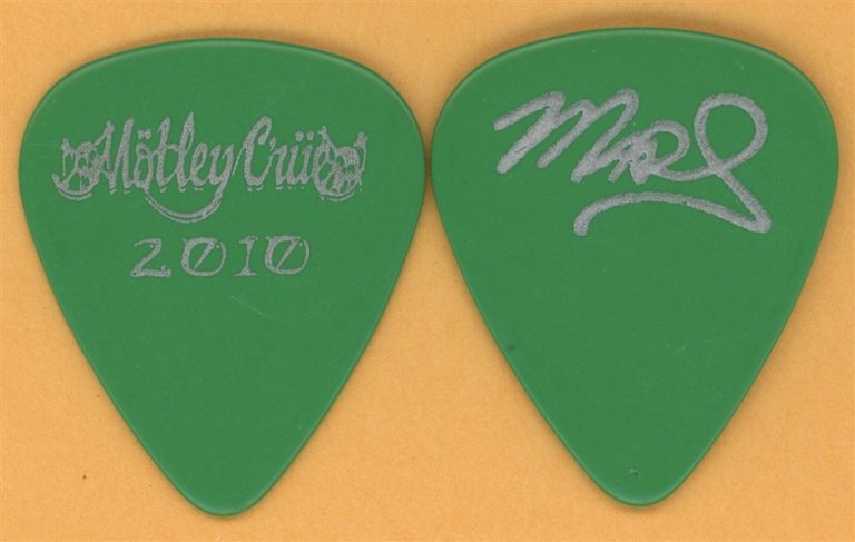 Motley Crue Mick Mars Vintage Guitar Pick - 2010 US Tour