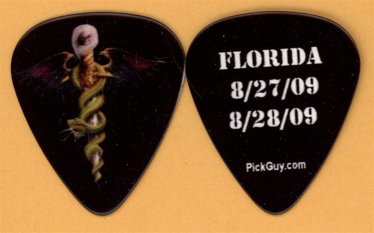 Motley Crue Florida Vintage Guitar Pick - 2009 CrueFest Tour