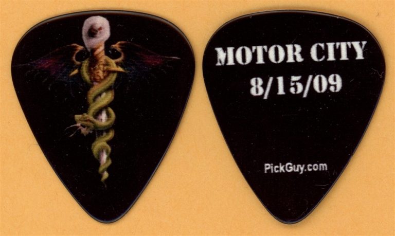 Motley Crue Motor City Vintage Guitar Pick - 2009 CrueFest Tour