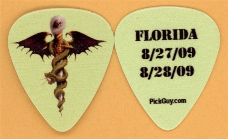Motley Crue Florida Vintage Guitar Pick - 2009 CrueFest Tour