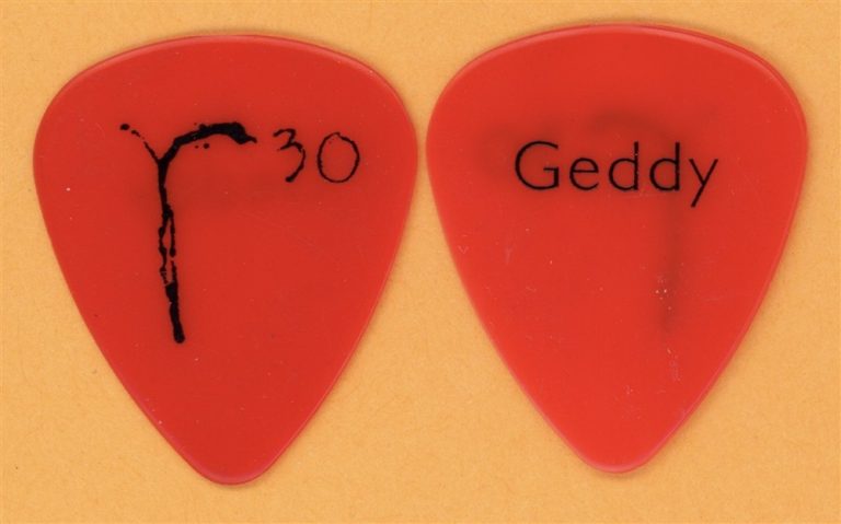 Rush Geddy Lee Vintage Guitar Pick - 2004 30th Anniversary Tour