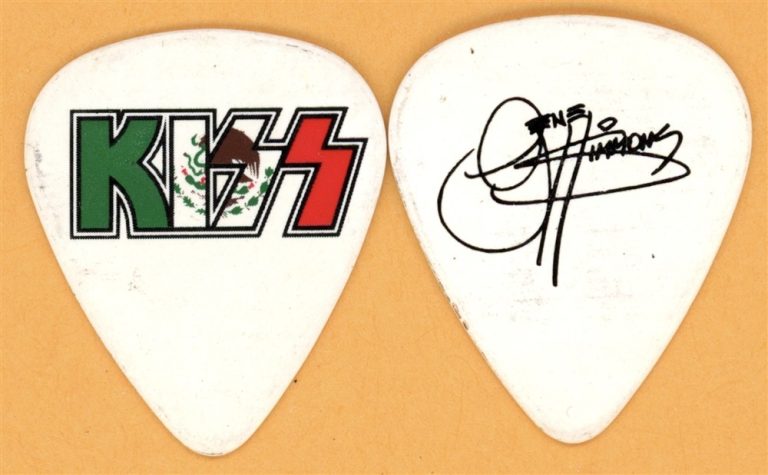 KISS Gene Simmons Mexico Vintage Guitar Pick - 2014 Heaven and Hell Tour