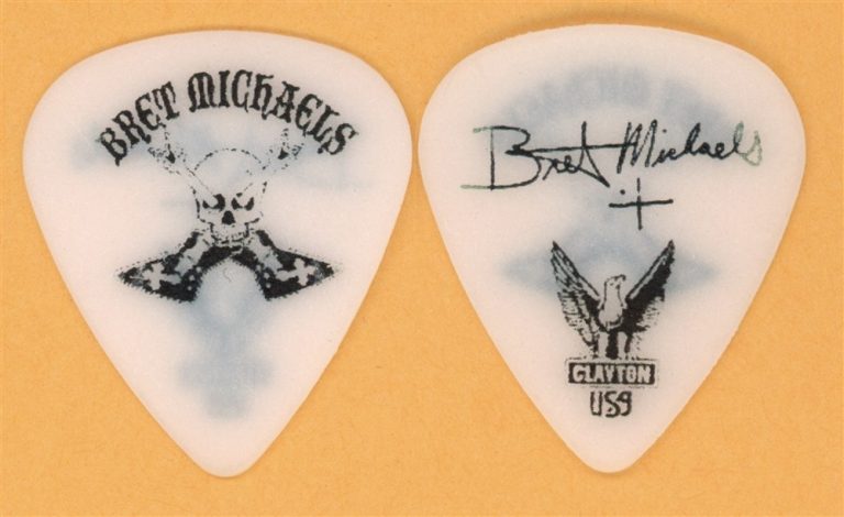 Poison Bret Michaels Vintage Guitar Pick - 2011 Solo Tour