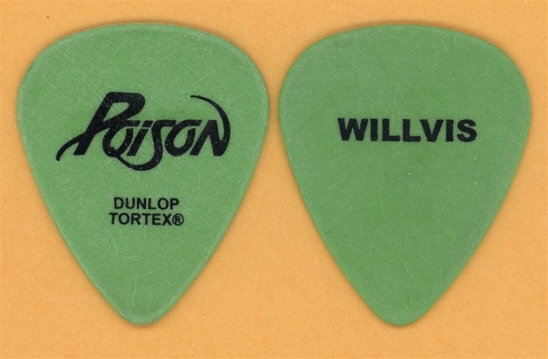 Poison Willvis Tech Crew Vintage Guitar Pick - 2011 25th Anniversary Tour