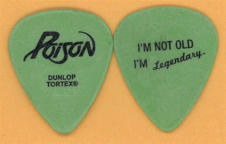 Poison Sammy Bones Vintage Guitar Pick - 2011 25th Anniversary Tour
