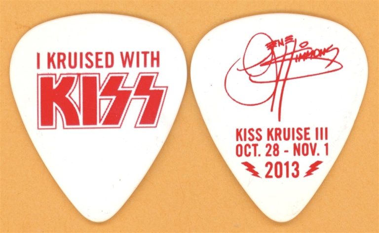 KISS Gene Simmons Vintage Guitar Pick - 2013 KRUISE III Tour