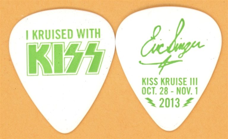 KISS Eric Singer Vintage Guitar Pick - 2013 KRUISE III Tour