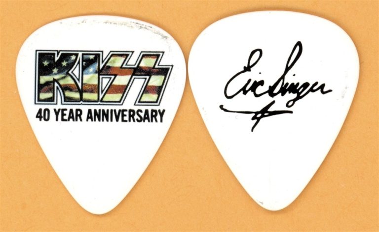 KISS Eric Singer Vintage Guitar Pick - 2014 40th Anniversary Tour