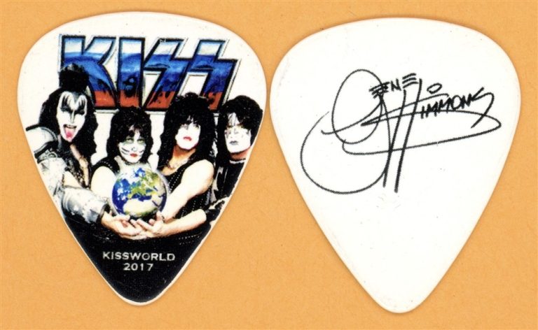 KISS Gene Simmons Russian Flag Vintage Guitar Pick - 2017 KISSWORLD Tour