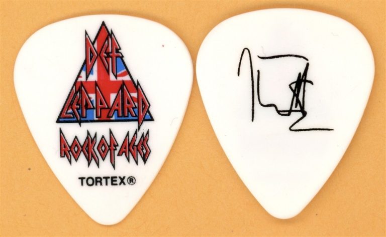 Def Leppard Joe Elliott Vintage Guitar Pick - 2012 Rock of Ages Tour