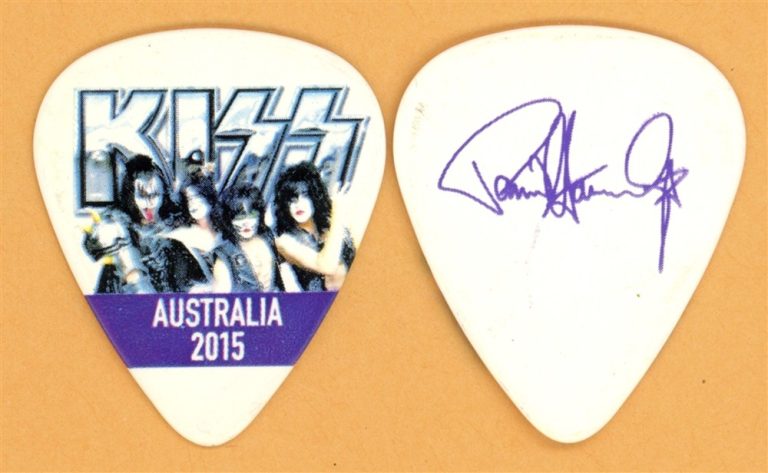KISS Paul Stanley Vintage Guitar Pick - 2015 40th Anniversary Australia Tour