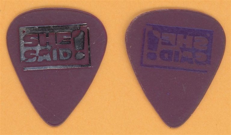 She Said! Stay All Night Vintage Guitar Pick - 1990 US Tour