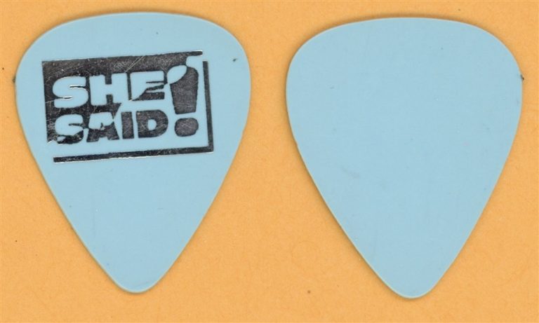 She Said! Stay All Night Vintage Guitar Pick - 1990 US Tour
