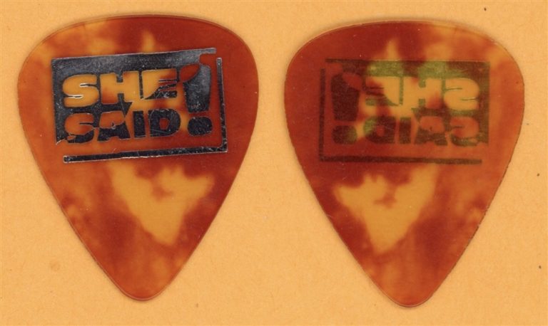 She Said! Stay All Night Vintage Guitar Pick - 1990 US Tour