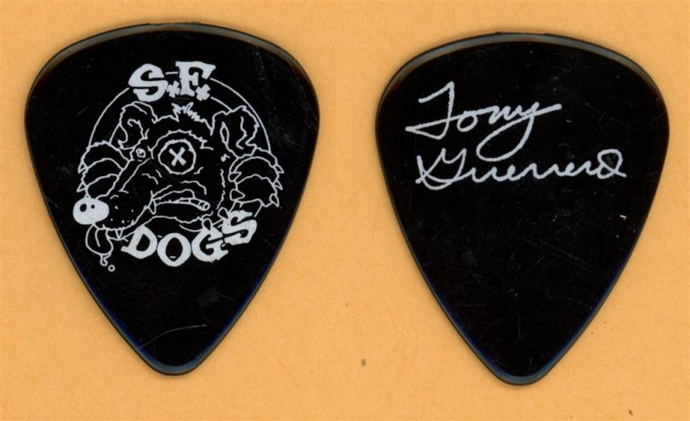 S.F. Dogs Tony Guerrero Vintage Guitar Pick - 1990 US Tour