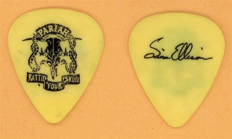 Pariah Sims Ellison Vintage Tour Guitar Pick - 1993 Rattle Your Skull Tour