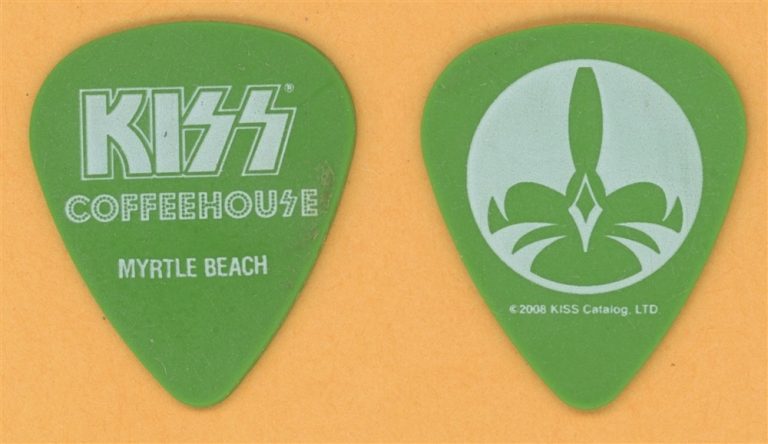 KISS Eric Singer Vintage Tour Guitar Pick - 2007 Coffeehouse