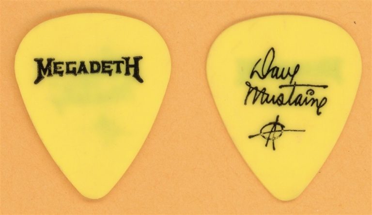 Megadeth Dave Mustaine Vintage Guitar Pick - 1994 Youthanasia Tour