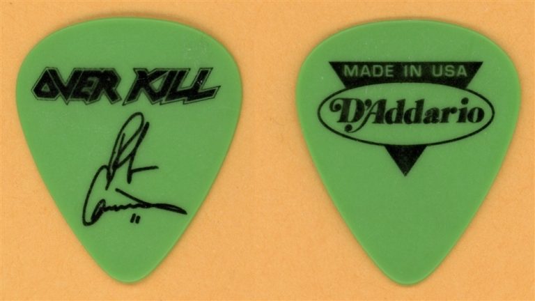 Over Kill Rob Cannavino Vintage Guitar Pick - 1991 Horrorscope Tour