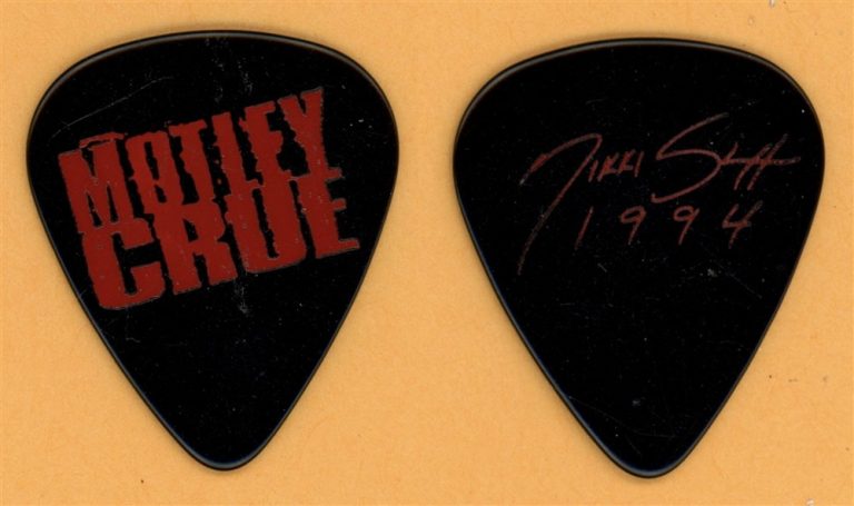 Motley Crue Nikki Sixx Vintage Guitar Pick - 1994 US Tour