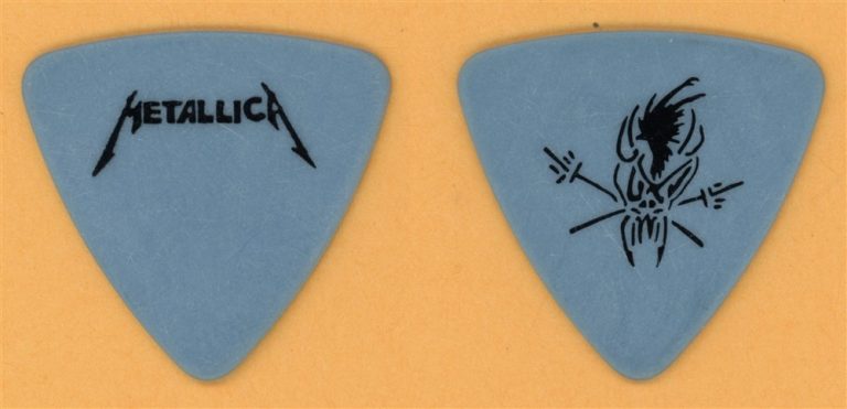 Metallica Jason Newsted Vintage Guitar Pick - 1992 Wherever Roam Tour