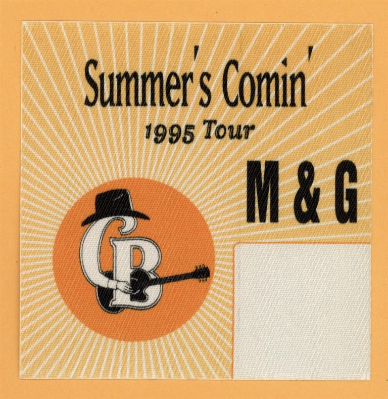 Clint Black 1995 One Emotion Concert Tour MEET & GREET Backstage Pass