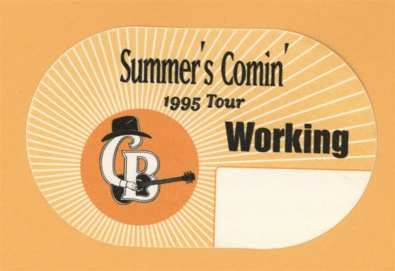 Clint Black 1995 One Emotion Concert Tour WORKING Backstage Pass