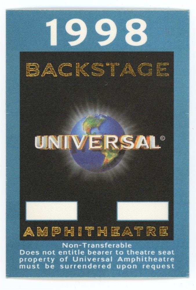 Universal 1998 Backstage Amphitheater Blue Pass
