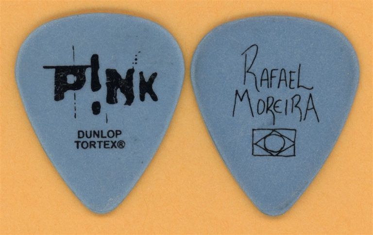 Pink Rafael Moreira Vintage Guitar Pick - 2004 Try This Tour