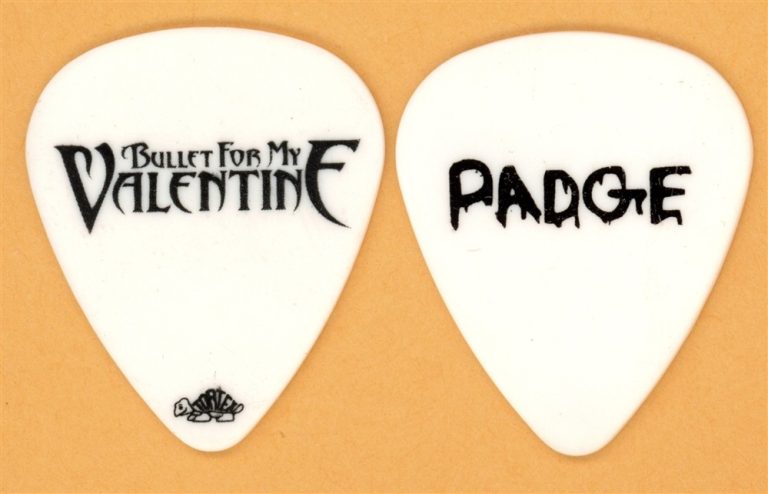 Bullet for my Valentine Michael Paget Vintage Guitar Pick - 2010 Tour