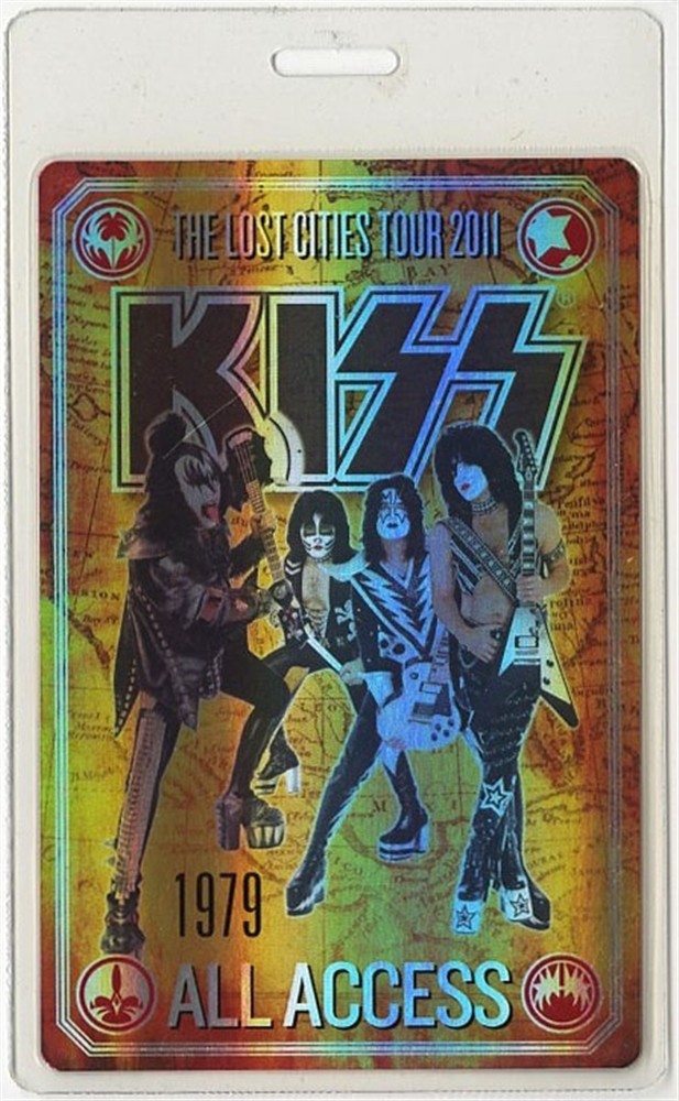 KISS 2011 Lost Cities Concert Tour ALL ACCESS Laminated Backstage Pass