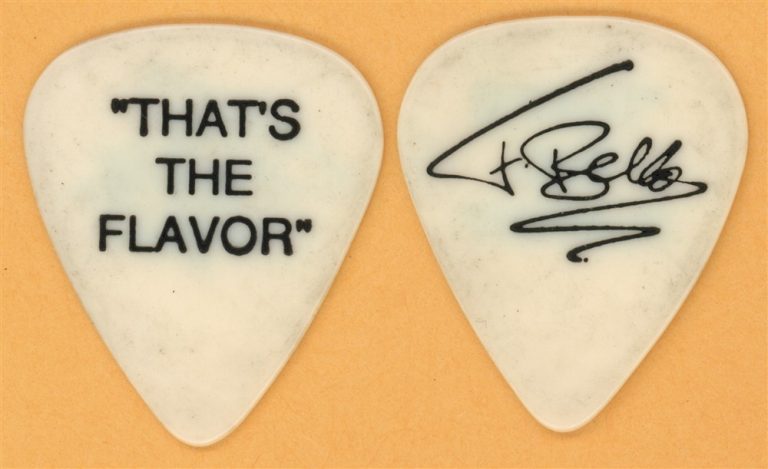Anthrax Frank Bello That's The Flavor White Guitar Pick - 1991 Tour