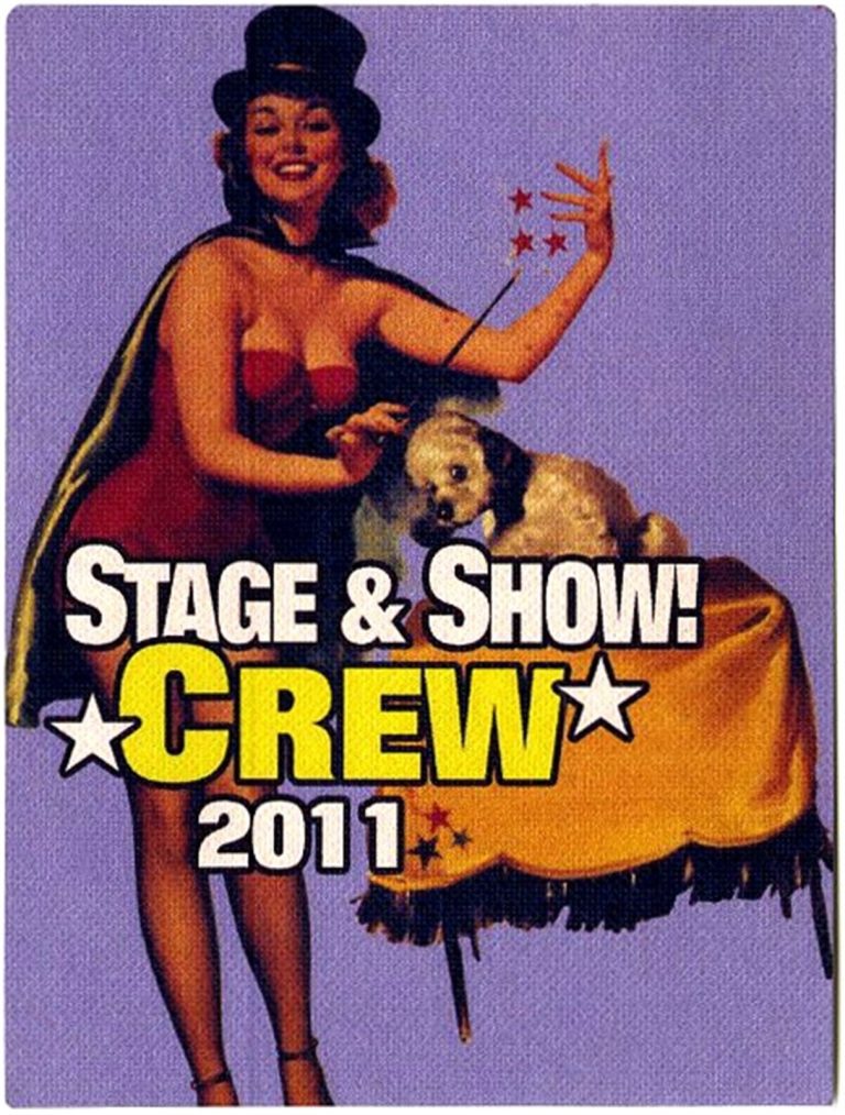 Bob Dylan 2011 Concert Tour Crew Backstage Pass