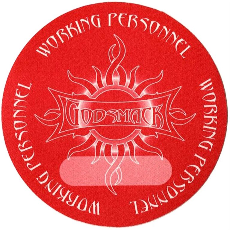 Godsmack 2003 Faceless Concert Tour Working Backstage Pass