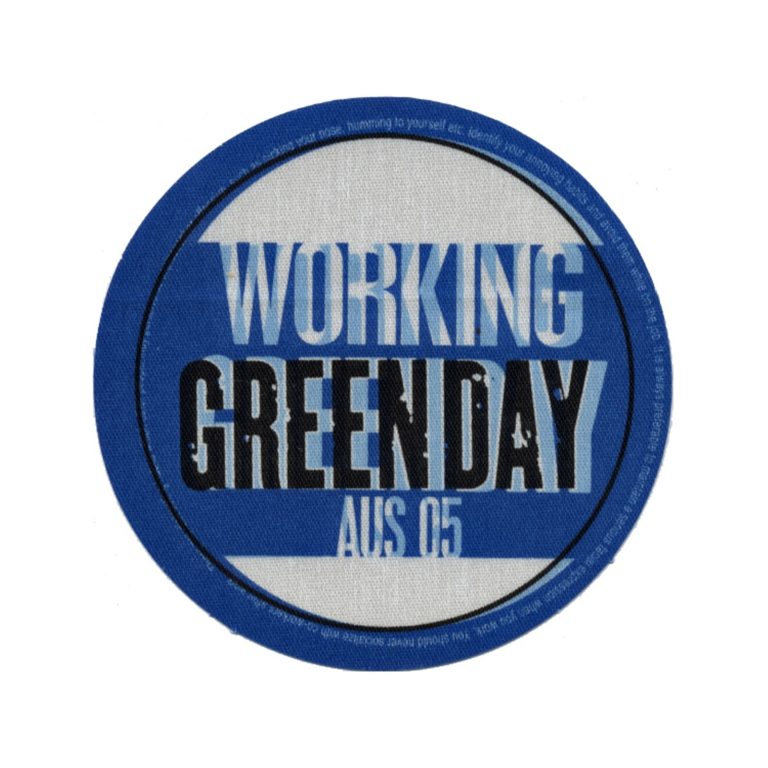 Green Day 2005 American Idiot Concert Tour Working Backstage Pass
