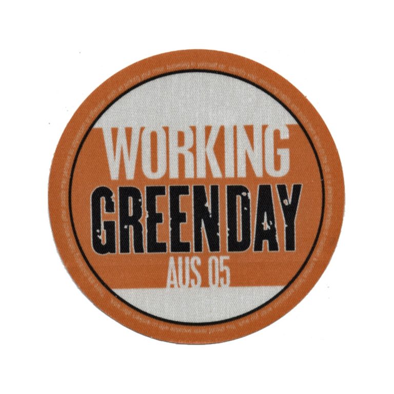 Green Day 2005 American Idiot Concert Tour Working Backstage Pass