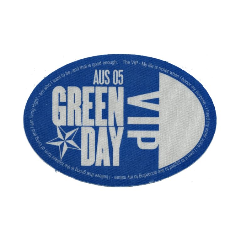 Green Day 2005 American Idiot Concert Tour VIP Backstage Pass