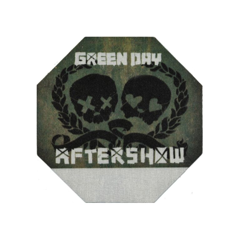 Green Day 2009 21st Century Breakdown Concert Tour After Show Backstage Pass
