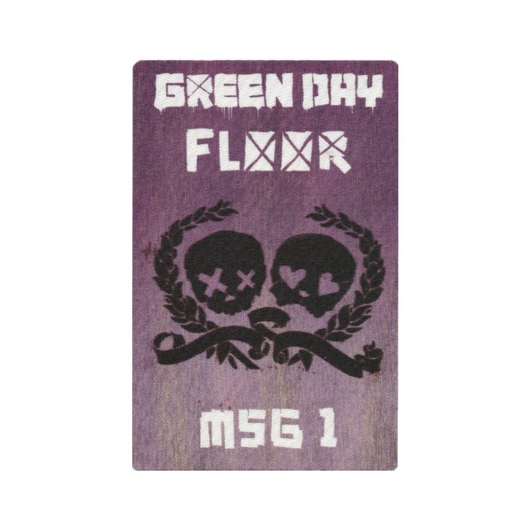 Green Day 2009 21st Century Breakdown Concert Tour Floor MSG 1 Backstage Pass