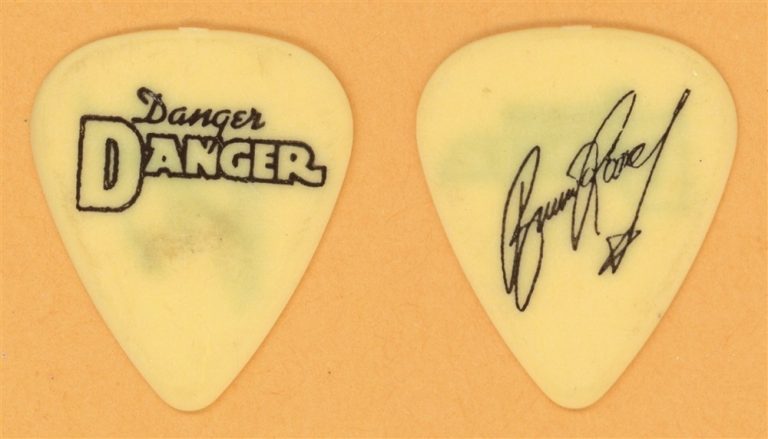 Danger Danger Bruno Ravel Vintage Guitar Pick - 1989 US Tour