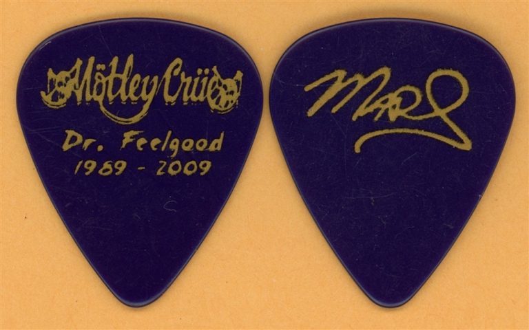Motley Crue Mick Mars Vintage Guitar Pick - 2009 Dr. Feelgood 20th Tour