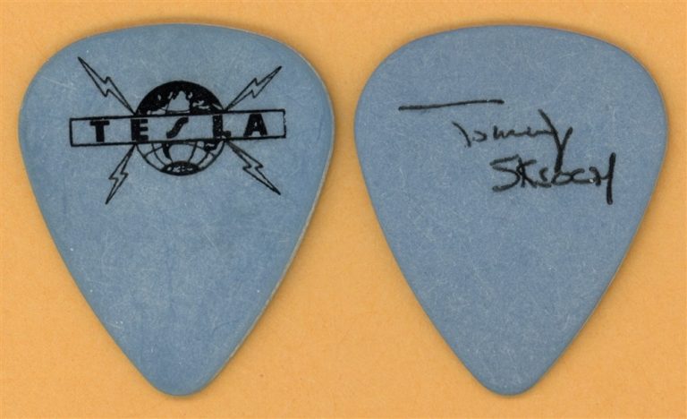 Tesla Tommy Skeoch Vintage Guitar Pick - 1991 Psychotic Supper Tour