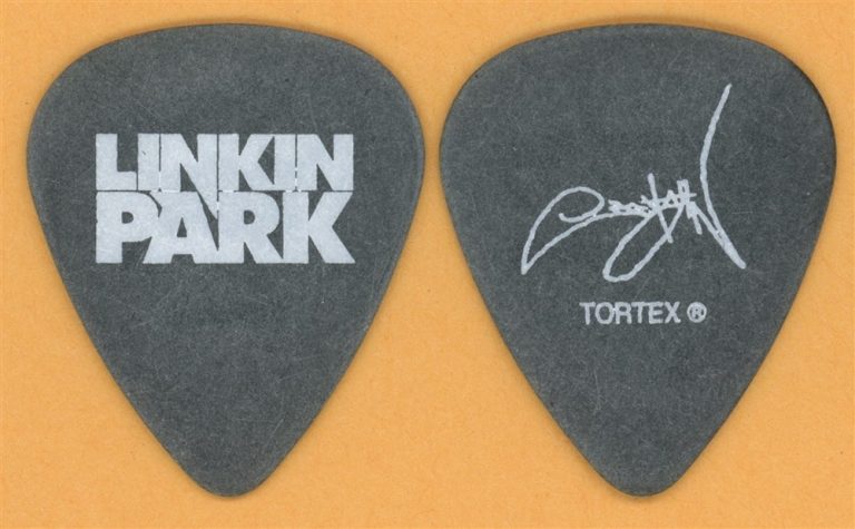 Linkin Park Joe Hahn Vintage Guitar Pick - 2007 Minutes to Midnight Tour