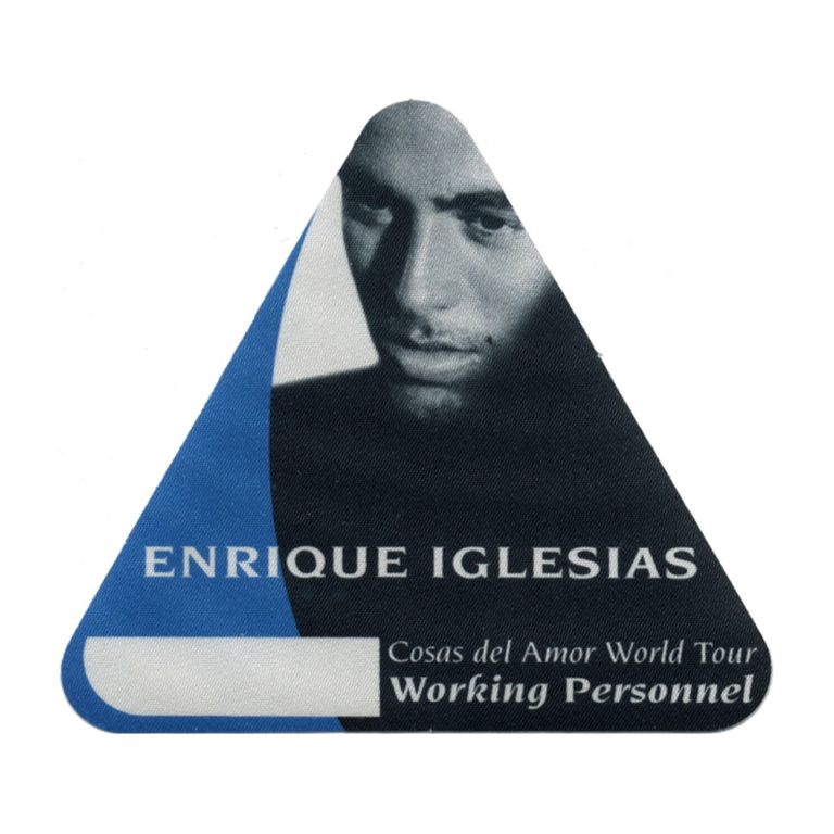 Enrique Iglesias 1998 Cosas Del Amor Concert Tour Working Backstage Pass